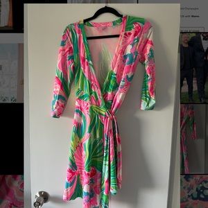 lilly pulitzer | emilia wrap dress | size XS